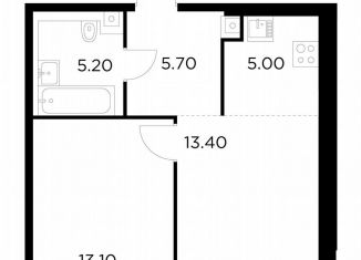 1-ком. квартира на продажу, 42.3 м2, Москва