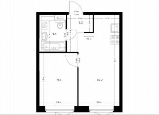 Продажа однокомнатной квартиры, 32.5 м2, Москва, ЖК Никольские Луга