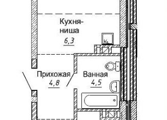 Продается двухкомнатная квартира, 54.5 м2, Новосибирск, улица Фрунзе, 1, Дзержинский район