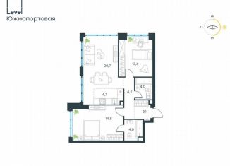 Продается 3-комнатная квартира, 72.6 м2, Москва, ЮВАО