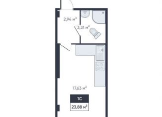 Продажа квартиры студии, 23.9 м2, Мурино, улица Шоссе в Лаврики, 93