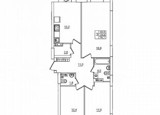 Продажа 3-ком. квартиры, 76.1 м2, Волгоград, Красноармейский район