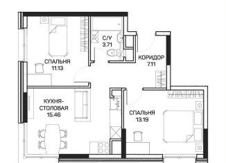 Продается 2-комнатная квартира, 50.9 м2, Москва, метро Медведково, улица Корнейчука, 27