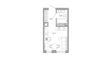 Продаю квартиру студию, 22.6 м2, Астрахань, Боевая улица, 132с2