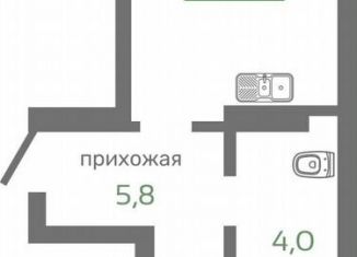 Продается 1-ком. квартира, 43.1 м2, Красноярск