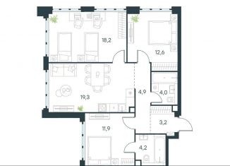 Продам 3-ком. квартиру, 78.3 м2, Москва, жилой комплекс Левел Южнопортовая, 3, метро Дубровка