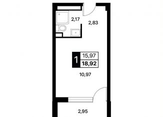 Продаю квартиру студию, 18.9 м2, Алушта, Перекопская улица, 4