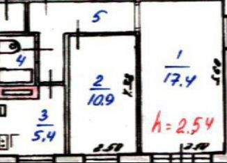 Продажа 2-ком. квартиры, 42.7 м2, Ярославская область, улица Урицкого, 24