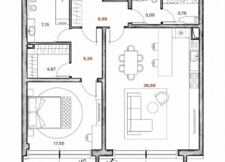 Продам 2-ком. квартиру, 96.6 м2, Москва, Крестовоздвиженский переулок, 4, район Арбат