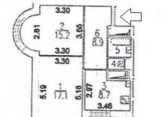 Продается двухкомнатная квартира, 53.4 м2, Москва, улица Яблочкова, 16, метро Тимирязевская