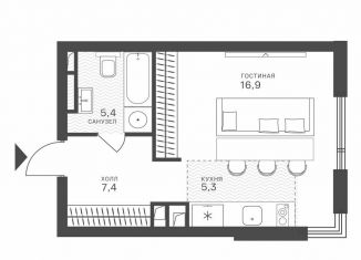 Продам квартиру студию, 35 м2, Москва, район Крылатское