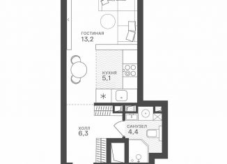 Продаю квартиру студию, 29 м2, Москва, метро Крылатское, Крылатская улица, 33к2