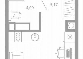 Продам квартиру студию, 21.5 м2, Астрахань, улица Николая Островского, 148/1