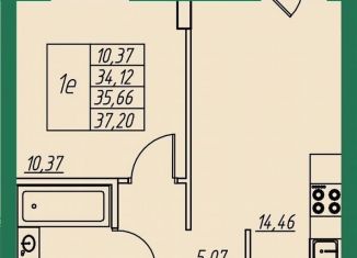 Продаю однокомнатную квартиру, 35.7 м2, Владимирская область