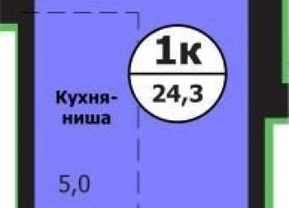 Продается квартира студия, 24.3 м2, Красноярск, улица Лесников, 51Б, Свердловский район