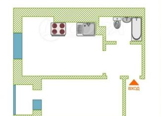 Продается 1-комнатная квартира, 45.5 м2, Тюмень, Верхнетарманская улица, 1, ЖК Новый Мыс 2.0