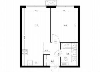 Продам однокомнатную квартиру, 36.3 м2, Москва, ЖК Большая Академическая 85, жилой комплекс Большая Академическая 85, к3.4