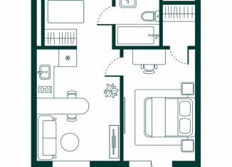 Продам 1-комнатную квартиру, 44 м2, Дербент