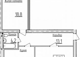 Продаю двухкомнатную квартиру, 80.6 м2, Кропоткин, улица имени С. Есенина, 10