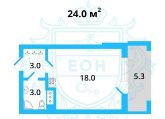 Квартира на продажу студия, 24 м2, Санкт-Петербург, метро Проспект Большевиков, Дальневосточный проспект, 23