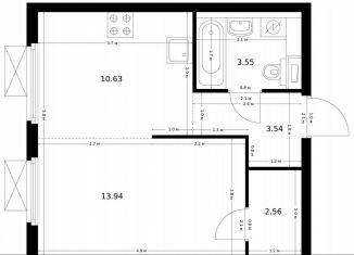 Продаю 1-комнатную квартиру, 33.4 м2, Москва, Дорожная улица, 46к2, район Чертаново Южное