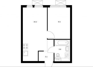 Продаю 1-комнатную квартиру, 31.8 м2, Москва, метро Нагатинская, жилой комплекс Второй Нагатинский, к6