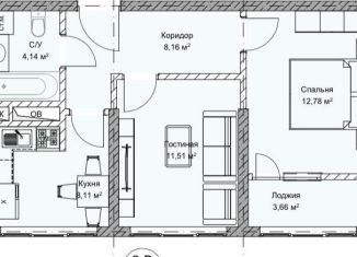 Продажа 2-ком. квартиры, 48.4 м2, Чечня, Советская улица, 119А