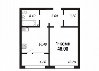 Продаю 1-комнатную квартиру, 46 м2, Омск