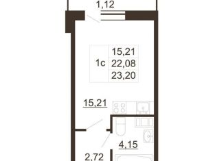 Продается квартира студия, 23.2 м2, Гатчина, улица Хохлова, 16