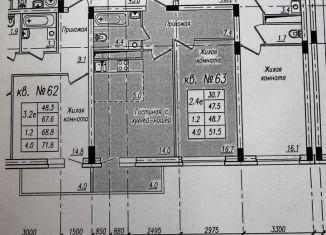 Продается двухкомнатная квартира, 51.5 м2, Тамбовская область, улица Карла Маркса, 169