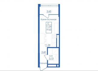 Продам квартиру студию, 19.6 м2, село Михайловка, Новоуфимская улица, 13