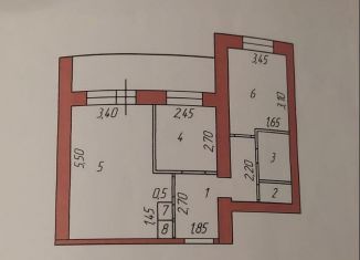 Продажа 2-ком. квартиры, 51.4 м2, Сарапул, улица Фурманова, 1Б