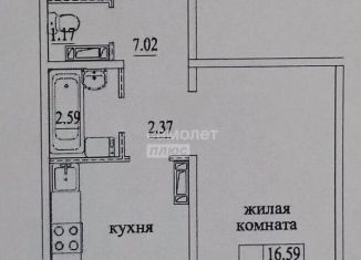 Продажа 1-комнатной квартиры, 42 м2, Новосибирская область, улица В. Высоцкого, 141/7