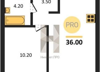 Продам 1-комнатную квартиру, 36 м2, Казань, Чистопольская улица, 79, ЖК Ривьера