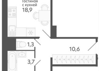 Продам 2-комнатную квартиру, 52.7 м2, село Криводановка