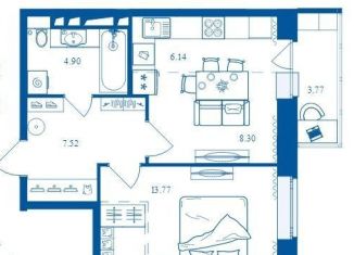 2-ком. квартира на продажу, 44.4 м2, Брянск, Бежицкий район