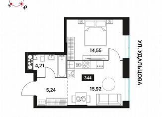 Продажа 2-ком. квартиры, 39.9 м2, Москва, Мичуринский проспект, вл45, метро Раменки