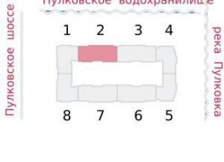 Продаю однокомнатную квартиру, 58.5 м2, посёлок Шушары