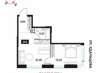 Продажа двухкомнатной квартиры, 45.7 м2, Москва, Мичуринский проспект, вл45, метро Проспект Вернадского