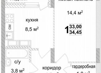 Продается 1-ком. квартира, 34.5 м2, Нижний Новгород, Коломенская улица, 8к4, Автозаводский район