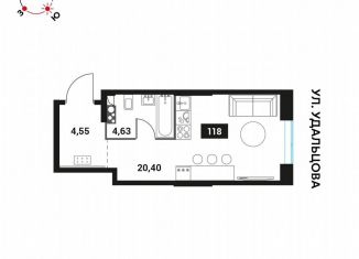 Продаю 1-ком. квартиру, 29.6 м2, Москва, Мичуринский проспект, вл45, район Раменки