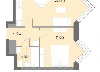 Продажа однокомнатной квартиры, 40 м2, Москва, метро Борисово