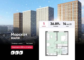 Продается 1-комнатная квартира, 36.9 м2, Санкт-Петербург, улица Маршала Казакова, 21