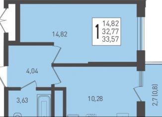 Продажа однокомнатной квартиры, 33.6 м2, посёлок Берёзовый