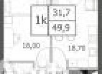 1-комнатная квартира на продажу, 49.9 м2, Москва, район Раменки, проспект Генерала Дорохова, вл1к1