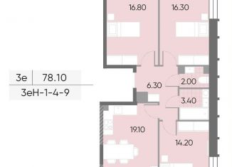 Продажа 3-ком. квартиры, 78.1 м2, Москва