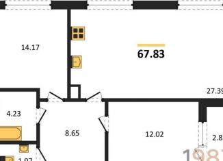 Продажа 2-ком. квартиры, 67.8 м2, Воронеж, улица Ворошилова, 1, Ленинский район