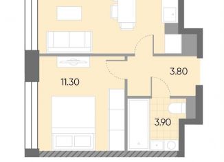 Продажа 1-комнатной квартиры, 34.6 м2, Москва, станция Москворечье