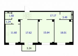 Продажа 3-ком. квартиры, 87.3 м2, Красноярск, Северное шоссе, 50А, Центральный район