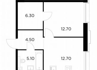 Продам 1-ком. квартиру, 41.3 м2, Москва, метро Водный стадион